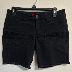 UNIONBAY Black Shorts Raw Hem